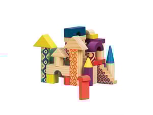 B toys Drvene kocke u vreći BX1361
