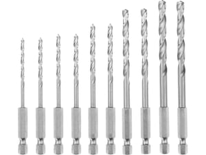 Einhell Set burgija za metal HSS 4241 E6.3 - 1/4" 2 - 6.5 mm S-Case 10 kom