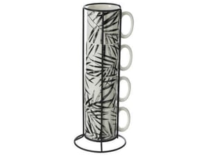 Secret de Gourmet Četiri šolje na stalku Floral 24cl