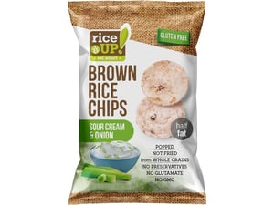 Rice up Čips od pirinča pavlaka i luk gf 60g