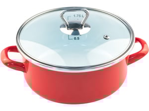 Fackelmann Šerpa 18cm+stakleni poklopac emajl 1.75l