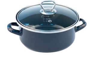 Fackelmann Šerpa+stakleni poklopac 18cm emajl 1.75l