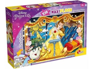 Lisciani Slagalica 108pcs Maxi Lepotica i zver 2u1 slozi I oboji 91775