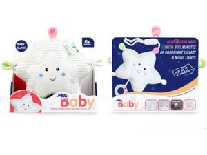 Merx Muzička noćna lampa za bebe u obliku zvezde