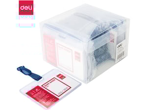 Deli Kartica ID sa plavom štipaljkom 54x90mm 1/50 E5752