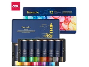 Deli Drvene vodene bojice Umetničke 1/72 u metalnoj kutiji EC129-72