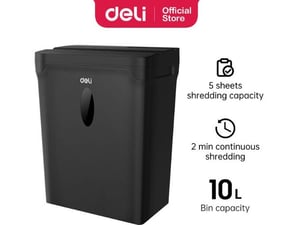 Deli Uništivač papira 5 lista 12 L 2 minuta ET014