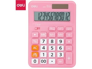 Deli Kalkulator stoni 108.7x152.1x29.8mm EM210Fpink