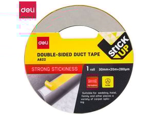 Deli Obostrano lepljiva duct traka 30mmx20m 280Mic EA622