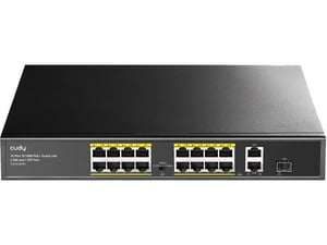 Cudy Switch with 1 Combo SFP Port FS1018PS1 16-Port 10/100M PoE+