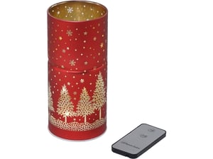 Stakleni svećnjak sa led svetlom 8X17cm