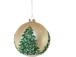 Staklena kugla sa jelkom 12cm Vetro