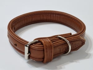 Trusina Kožna ogrlica 25mm dupla koža filer 62821