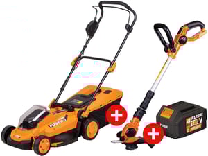 Villager Fuse Villy 2020 E (1BCB) kosačica + Villager Fuse BC 2320 trimer za travu + Villager Fuse baterija 18V/4Ah