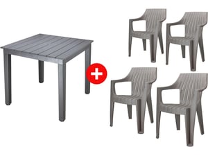 Mega Plast Sto Capri i  Modena 4 stolice