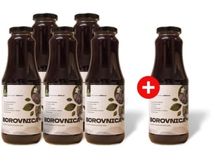B2C Matični sok od borovnice 100% prirodno 1l  5+1