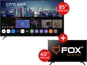 Fox Televizor 85WOS625D + Fox Televizor LED 40DTV260G