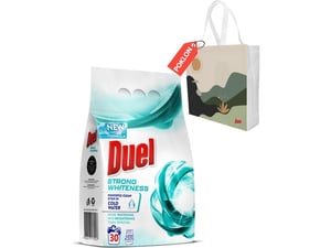 Duel Praškasti deterdžent Strong whiteness 2.7kg + ceger