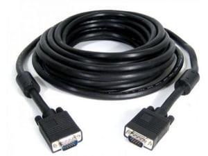 E-Green Kabl VGA D-sub M/M 15m HQ feritno jezgro
