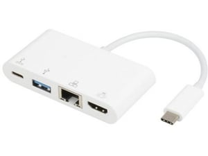 E-Green Adapter USB 3.1 tip C - HDMI + USB3.0 + RJ45 + tip C