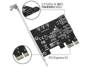 E-Green PCI-Express kontroler 2-port SATA III int. Kartica JMB582 Chipset