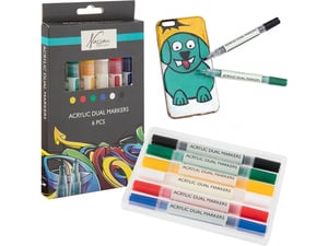 Akrilni Dual markeri 6pcs AR0122/GE