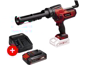 Einhell Akumulatorski pištolj za silikon TE-SG 18/10 Li - Solo + Einhell Power-X-Change 18V 2.5 Ah Starter-Kit