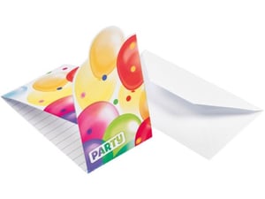 Amscan Pozivnice Balloons 1/8