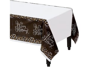 Amscan Stolnjak Happy BDay Sparkling 120x180cm