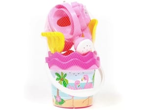 Androni Giocattoli Kofica za pesak set flamingos
