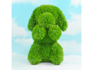 AniPlants Figura od veštačke trave Pas sedi