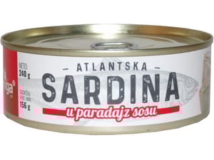 Banga Atlantska sardina u paradajz sosu 240g