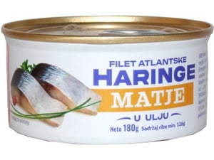 Banga Fileti atlantske haringe u ulju 180g