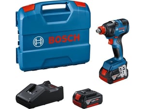 Bosch Akumulatorski rotacioni udarni odvrtač GDX 18V-200+2x4.0Ah kofer 06019J2206