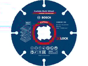 Bosch Rezna ploča Carbide Multi Wheel 115mm X-Lock Expert 2608901192