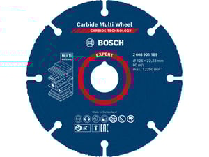 Bosch Rezna ploča Carbide Multi Wheel disk 125mm Expert 2608901189