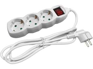 Entac Produžni kabl sa prekidačem trostruki 1 5m