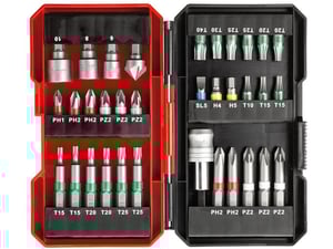 Einhell 34-delni set adaptera i bitova 1/4" S-Box