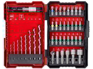 Einhell 39-todelni set burgija adaptera i bitova, Hex burgije za metal, L-Box