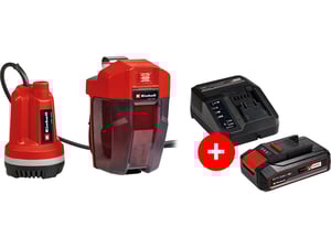 Einhell Akumulatorska potopna pumpa za čistu vodu GE-PP 18 RB Li-Solo + Einhell Power-X-Change 18V 2.5 Ah Starter-Kit