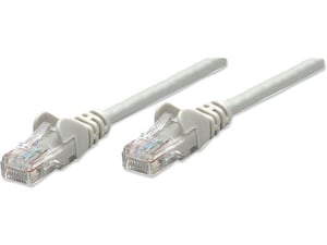 Intellinet Kabl Patch, Cat6 compatible, U/UTP, 1m, sivi 340373