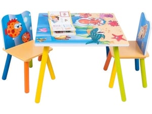 Kinder Home Dečiji sto sa stolicama Morske životinje