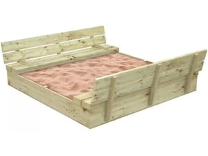 Kinder Home Veliki dečiji pesčanik sa klupama i preklopnim poklopcem