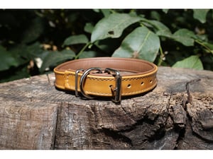 AlexaLeather.u Golden Brown ogrlica Lux 30mm