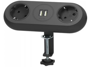 Orno Prenosna priključnica 2x2P +2xUSB 1,4m