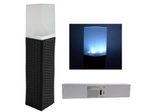 Solarna svetiljka ratan LED 9,5x9,5cm