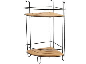 Tendance Dvostruka ugaona polica MDF/bambus 36,5x19,5x19,5cm