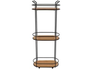 Tendance Žičana trostruka polica bambus 62,5x24,5x13,5cm