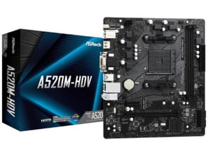 AsRock Matična ploča MB AM4 A520M-HDV 90-MXBE50-A0UAYZ
