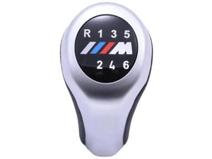888 Car Accessories Bmw ručica menjača sa 6 brzina sa m logom silver mat/hrom